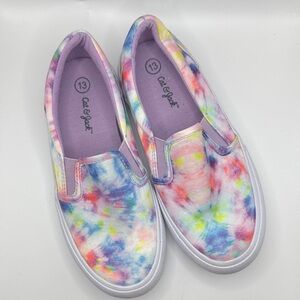 Cat & Jack Kids Multicolor Tie-Dye Sneakers Size 13
